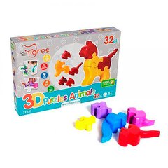 Развивающая игрушка: 3D пазлы - Животные - 32 страны.