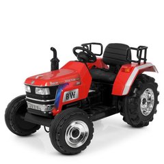 Дитячий електромобіль Трактор, червоний (4187LR-3)