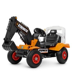 Детский электромобиль Трактор Экскаватор, оранжевый (4260ABLR-7), помаранчевий, Обычное, Задний привод