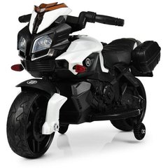 Детский мотоцикл BMW, черно-белый (3832EL-1)