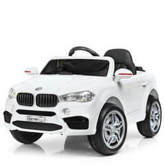 Детский электромобиль Джип BMW X5, белый (3180EBLR-1)