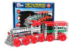 Конструктор металлический Поезд ТехноК 20.5х16х4 см, арт. 4814