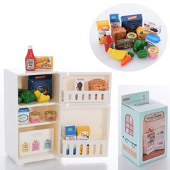 Игрушечный холодильник 012-14B SF, 9см, продукты